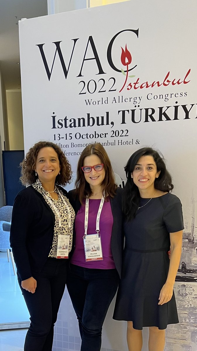 So nice to catch up with friends and colleagues in Istanbul at the World Allergy Congress #WAC2022 @worldallergy @EAACI_HQ @EAACI_JM @MilenaSokolows1 @ArasiStefania