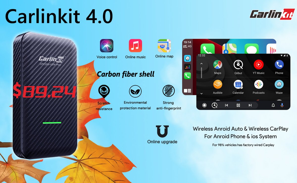 jack_lom's tweet image. Our Prime Fall Sale Starts Today⚡
Don't miss out to Use Code FALL to get a dongle!
autokitcarplay.com

#PrimeEarlyAccessSale 
#fallprimeday
#wirelesscarplay
#carlinkit4
#wirelessAndroidAuto
#greatdeal
#FallonTonight 
#savefallguys