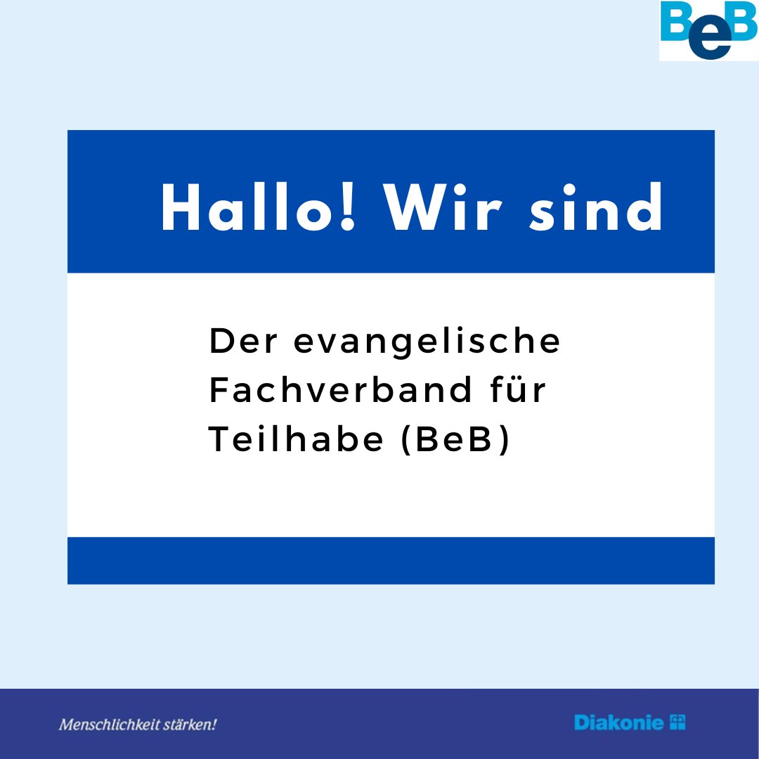 BeB_mitMensch's tweet photo. Wir haben unseren Namen ergänzt und sind künftig für Sie erkennbar als „Der evangelische Fachverband für Teilhabe (BeB)“
Hier zur PM: https://t.co/d0UYjgGYkT https://t.co/wM8AzgXxS4