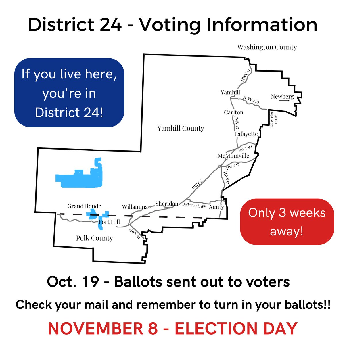 It's a big week everyone! Ballots and voter guides are being sent out, so check your mail! Free and fair democracy, fundamental rights, and our children's futures are all on the line this election. So remind your friends, parents, cousins, everyone, to vote this November.
