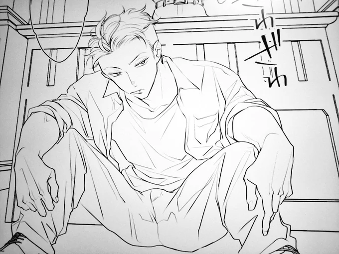 ペン入れをしていました…✒️😌
ヤンキーデレデレ   #兄契 