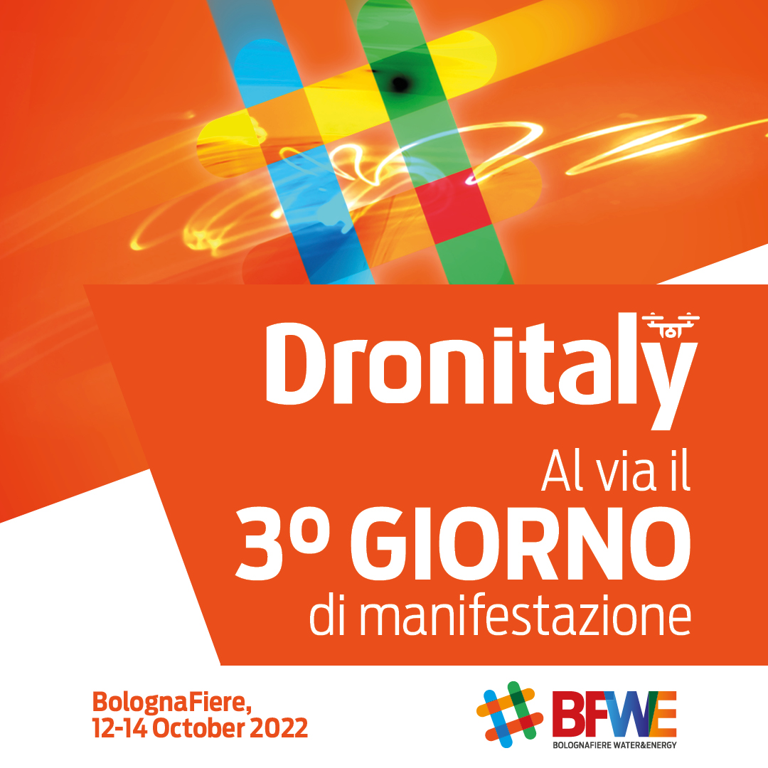 Ultimo giorno di #Dronitaly. Bologna al centro della transizione ecologica. La manifestazione di <a href="/_BFWE/">BFWE</a> dedicata ai mezzi a pilotaggio remoto per uso professionale vi aspetta!
👉 Programma completo bit.ly/3S6UwlC