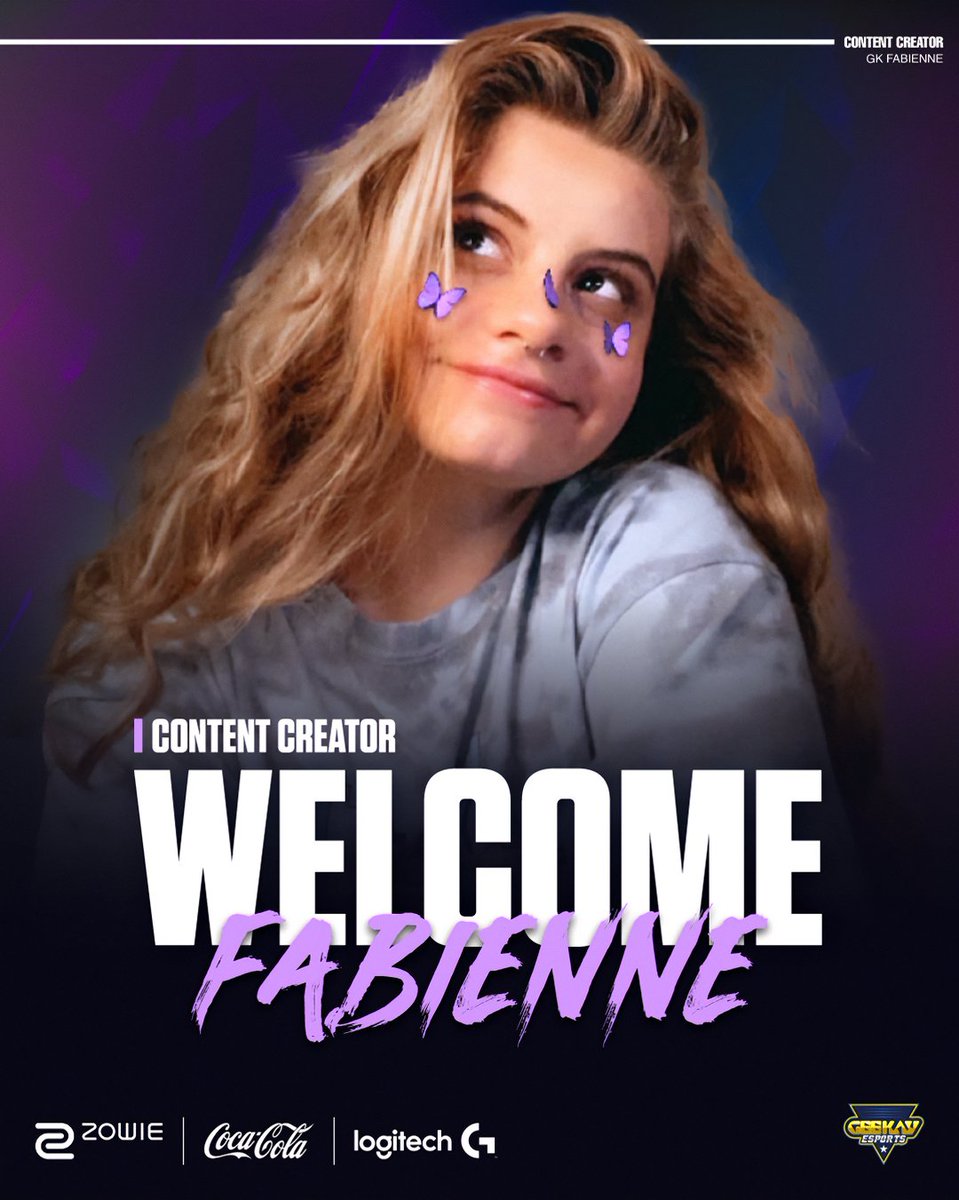 geekay_esports's tweet image. We welcome @FabienneTTV as a Geekay Esports Content Creator 🌸🦋

Welcome to Geekay 💙💛

#GK_FTW #LogitechXgeekay #ZOWIExGK #COCACOLAxGK #ContentCreator
