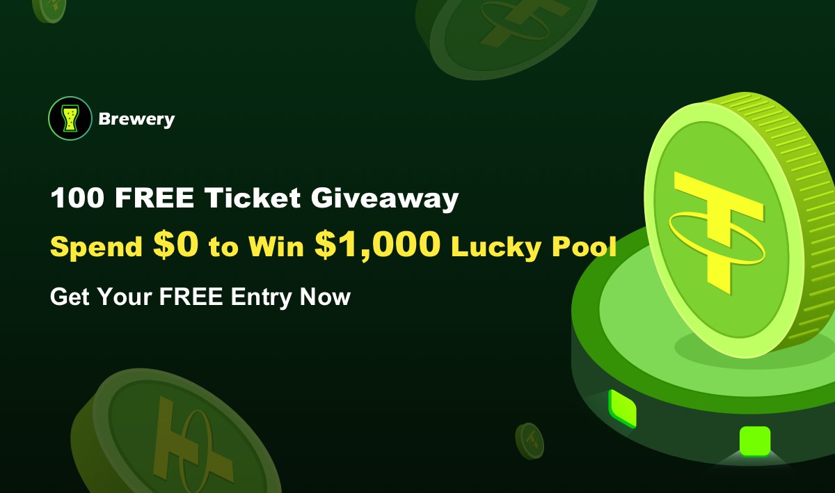 Boba Brewery (@boba_brewery) on Twitter photo 💰$100 FREE Ticket #Giveaway💰
⏰Oct 14-Oct 18, 09:00 UTC
Get your 🎫 to FREE join the $1,000 lucky pool, to enter the #Airdrop:
✅Follow <a href="/boba_brewery/">Boba Brewery</a>
✅RT+❤+Tag 3 frens
✅Leave your address(bep20) in the comment
Wanna win more? Check more #lottery:
bobabrewery.com/luckylottery/l… 💰$100 FREE Ticket #Giveaway💰
⏰Oct 14-Oct 18, 09:00 UTC
Get your 🎫 to FREE join the $1,000 lucky pool, to enter the #Airdrop:
✅Follow <a href="/boba_brewery/">Boba Brewery</a>
✅RT+❤+Tag 3 frens
✅Leave your address(bep20) in the comment
Wanna win more? Check more #lottery:
bobabrewery.com/luckylottery/l…