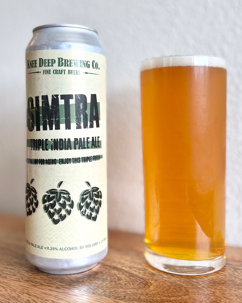 LazySomm's tweet photo. Knee Deep Brewing #Simtra triple India pale ale. More hop!
いつのまにかtriple IPAを飲むようになりました
#kneedeepbrewing #tripleipa #craftbeer #トリプルアイピーエー #クラフトビール #啤酒 #맥주 https://t.co/UB29ePlUaA