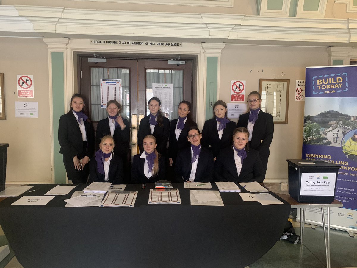 hayley_chami's tweet photo. @sdcollege L3 #Travel and #Tourism students are all set to support visitor registration at the #torbayjobsfair today and  looking forward to further developing their customer service skills @TDATorbay  @JCPinDevon #torbaybusiness #workexperience #localbusiness #customerservice https://t.co/vCehrPsKMu