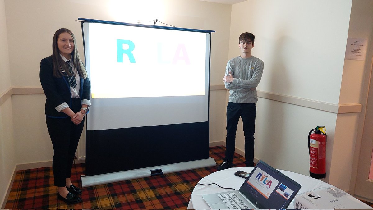BanffClub's tweet photo. Delighted to welcome Emma and Lewis from @BanffAcademyBXA to share their experiences at #RYLA camp. Everyone enjoyed hearing about the fun activities, new friendships and developing leadership skills. Well done to you both! @Rotary @district_1010 https://t.co/TZjNVEWM8R
