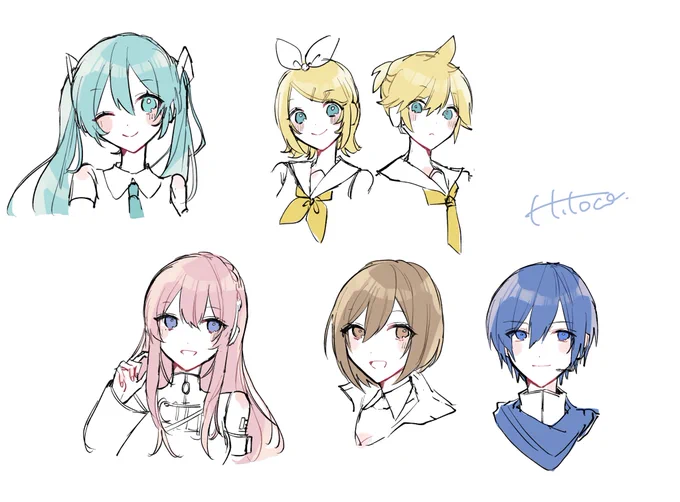 全員描きましたらくがき!#prsk_FA 