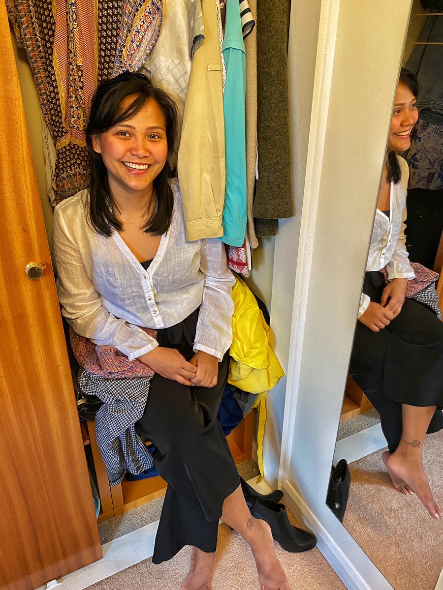 Dug through my wardrobe to find my #UnwornFridays clothing: an unworn shirt I vinted months ago + trousers I haven’t worn in 3 YEARS !!! @WRAP_UK @loveyourclothes #Textiles2030 Find out more on how you can help the 🌏 through 👗👚🧢🧤through bit.ly/3CzSfJk