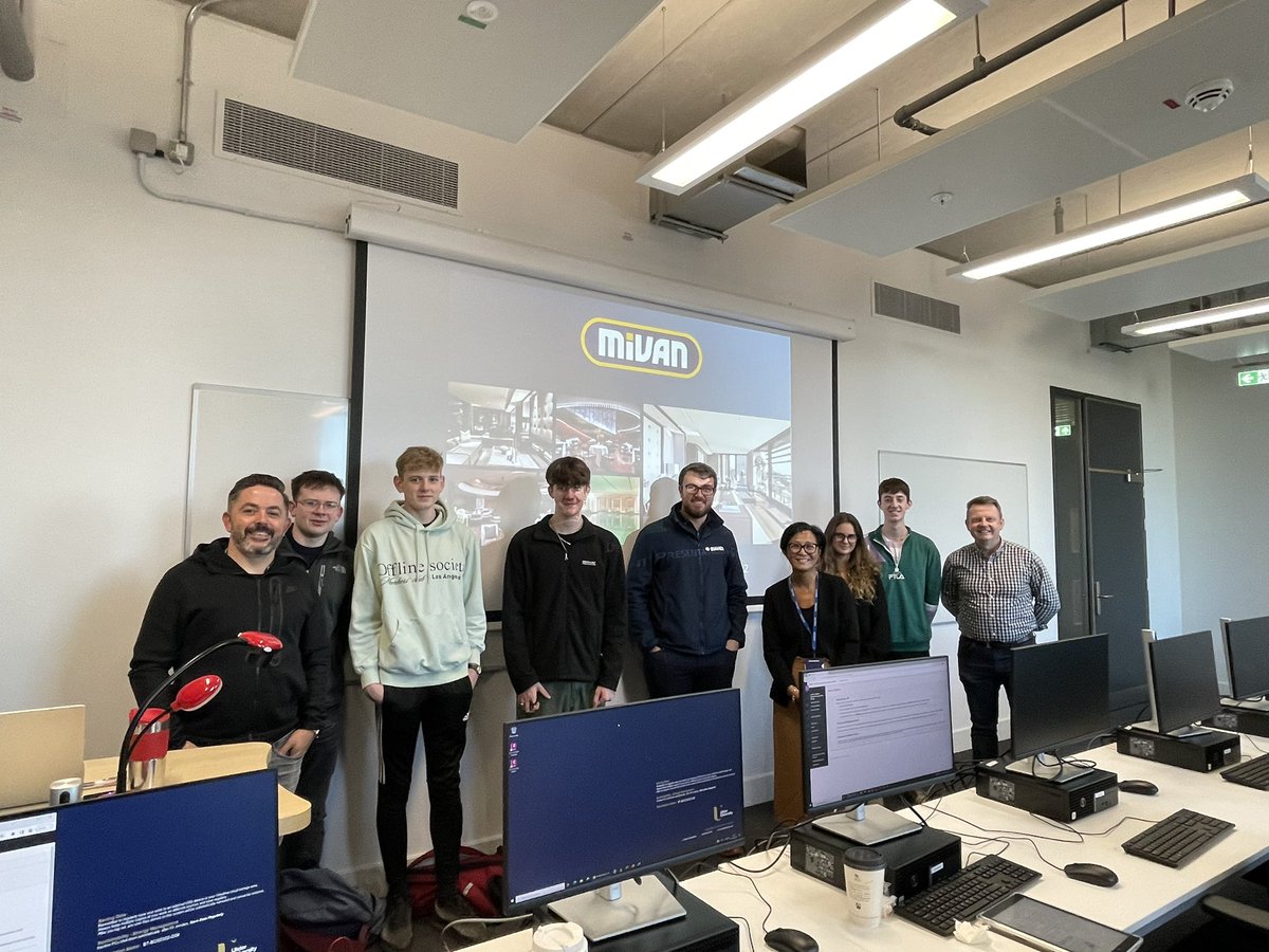 Thanks to Vivienne and David from <a href="/MivanLtd/">Mivan</a> who came in to speak to #Tech &amp; #Design and #ProductDesign #students at our #employability event. A Fantastic local company working globally!