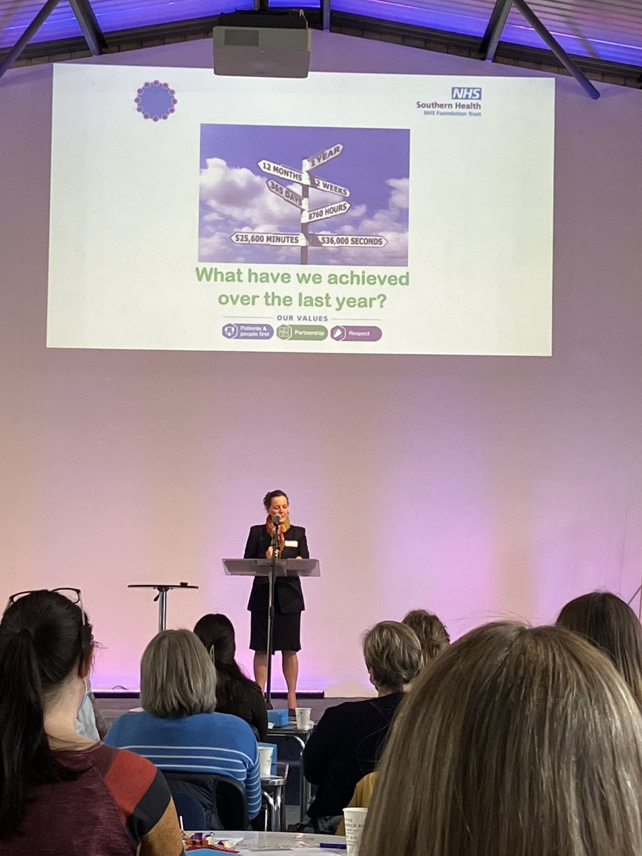 emmatheOT's tweet photo. #AHPsDay2022 thank you to @hullpj for opening our @SHFT_AHP conference. Thank you for your support, encouraging us to challenge to not just break the ceiling but smash it open for our fantastic #AwesomeAHPs career development 🌟💜🌟💙🌟💛🌟💚🌟🧡 https://t.co/cne3ySMjjM