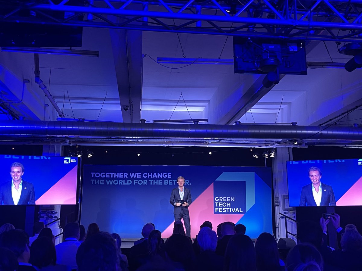 emma_couling's tweet photo. ⁦@NicoRosberg⁩ hosting the start up lab pitch at ⁦@greentech_fest⁩ London today https://t.co/CLGTSsvgW6