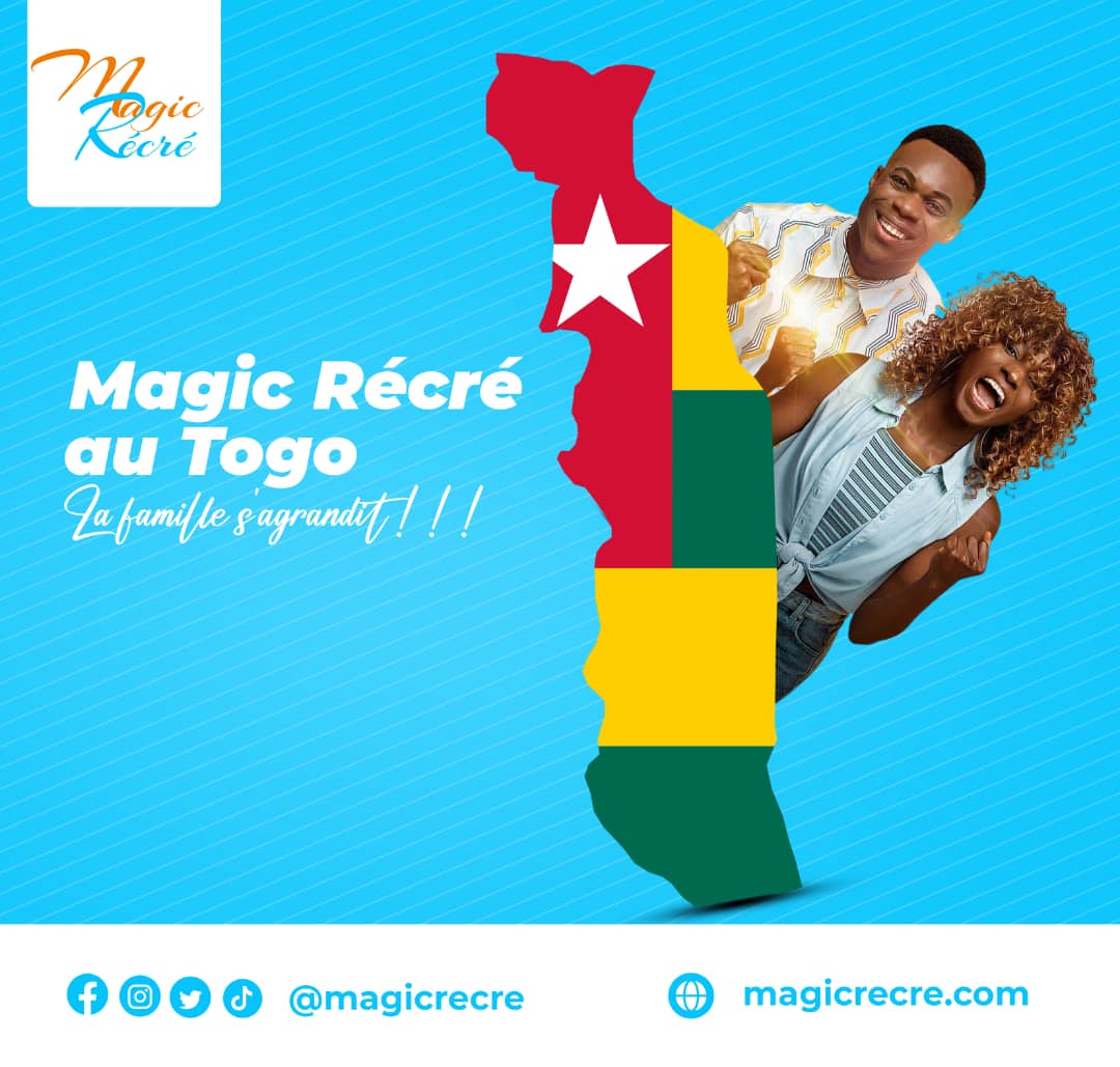 leTogoRT's tweet photo. RT @MagicRecre: Après le Bénin 🇧🇯, c’est au tour du Togo 🇹🇬 d’accueillir Magic Récré pour vivre d'agréables moments avec des activités funs et loufoques 🤩! On sera avec @villagedigitogo jusqu'au dimanche pour mettre vrai vrai enjaillement 😜🤩
#magicr… https://t.co/sgRqcYRpop