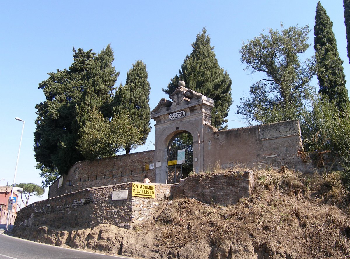 14 October 
Feast of St Callixtus I [Callistus], pope, martyr. Patron saint of cemetery workers. 

Catacombs of San Callisto, Rome

catacombesancallisto.it/en/index.php

en.wikipedia.org/wiki/Catacomb_…