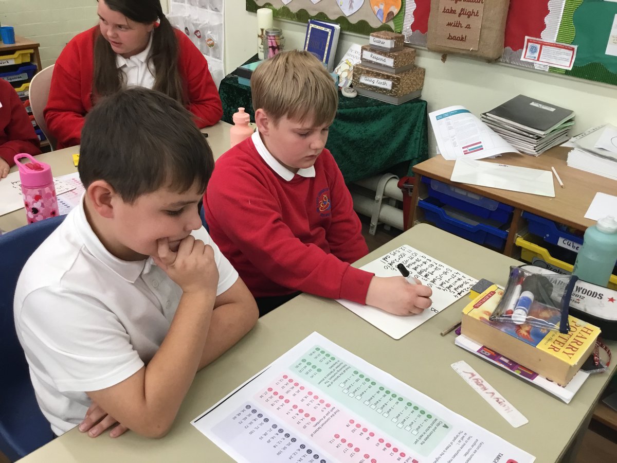 OLQM_EshW's tweet photo. Class 4 are learning about factors of numbers. We worked in mixed Year 5 and 6 pairs for this lesson. The children then fed back to the class their findings and we discussed these as a class. #C4Maths #Article28 @bwcet @kathyarrsa https://t.co/hV5Txr0nWJ