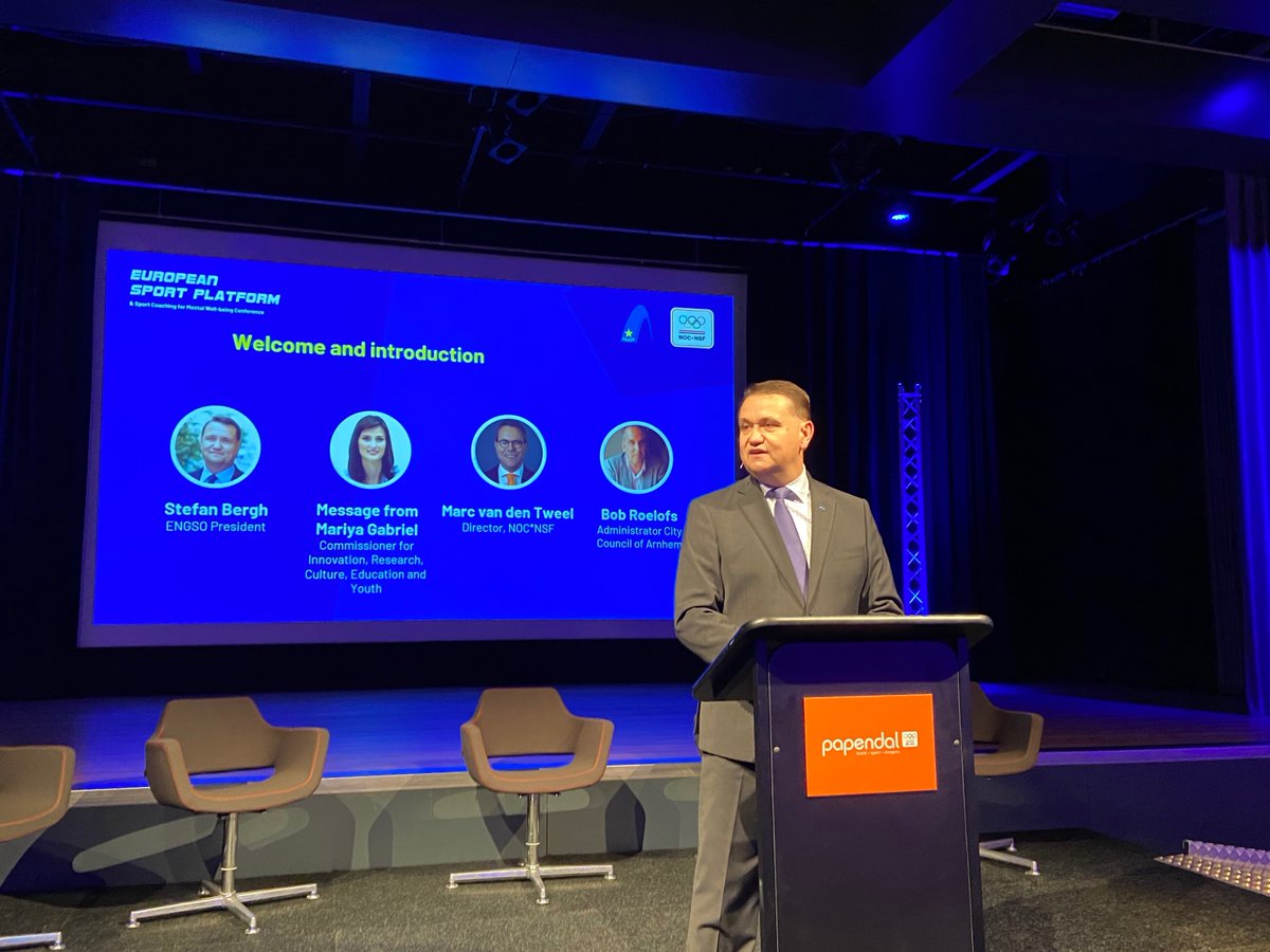 💬"We must make sure that we offer sport structure that is #inclusive &amp; gives special attention to marginalised people. And this is what we are doing today &amp; tomorrow at the 2022 European Sport Platform."

Stefan Bergh, ENGSO President, officially opens the #ESP2022.