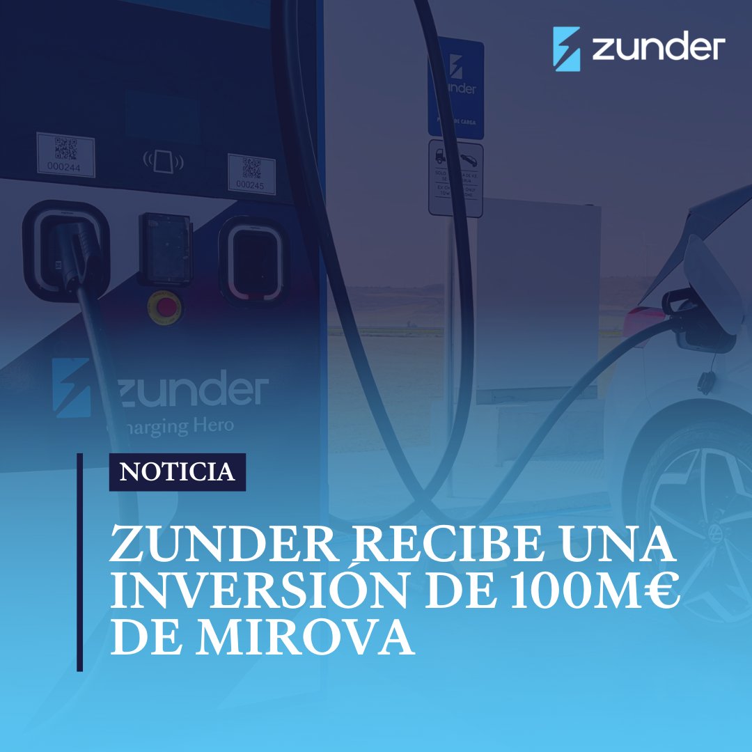 👏¡<a href="/zunder_es/">Zunder</a> recibe 100M€ de <a href="/Mirova_RI/">Mirova</a>! 

¡Queremos seguir celebrando esta GRAN NOTICIA! Y por eso SORTEAMOS: 2 Llaveros Zunder con 15€ de saldo para cargas. 

Para participar:
✅RT a esta publicación
✅Regístrate en la APP de Zunder (introduce tus datos personales y tu EV)*