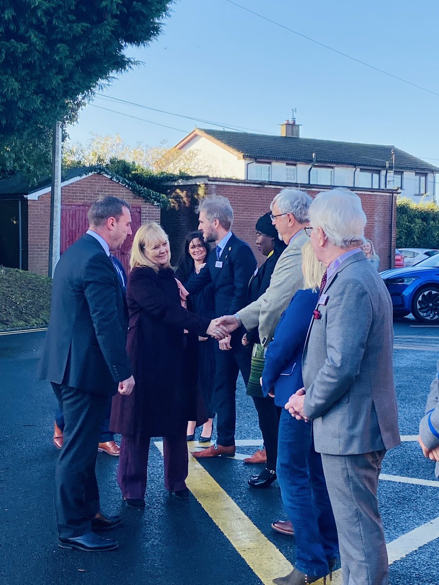 CrumlinIC's tweet photo. We are delighted to welcome the Minister for Education @MMcIlveenDUP and @trevorclarkeMLA to our College this morning. https://t.co/XQWBvz7DSW