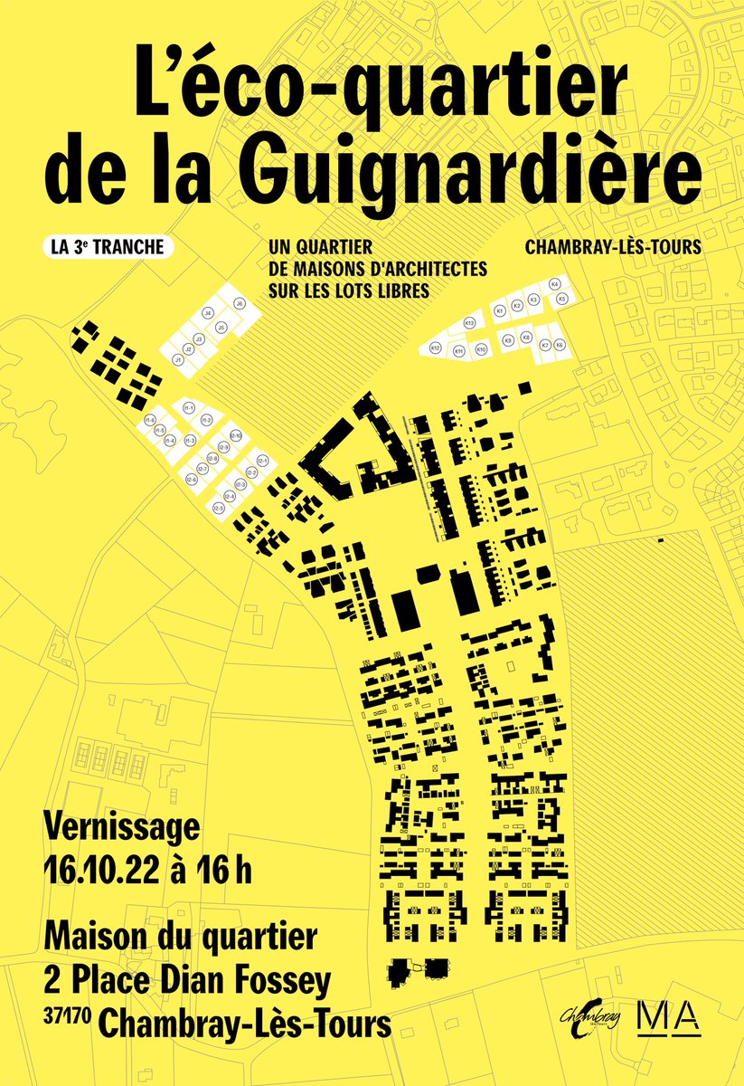 Nous serons présents au vernissage de l'exposition l'Eco-quartier de la Guignardière à Chambray-lès-Tours dimanche.

#Jnarchi #architecture