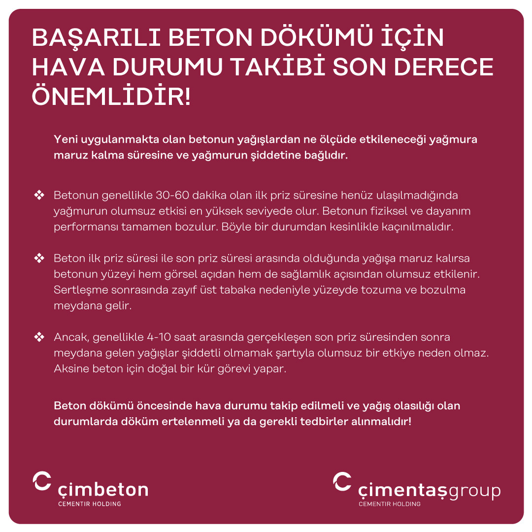 cimentastr's tweet photo. Yağışlı günlerde beton dökümü hakkında tüm merak edilenler için sağa kaydır 👉
 
#Çimbeton #ÇimentaşGroup #YağışlıGünler #BetonDökümü https://t.co/T9BBucpL0r