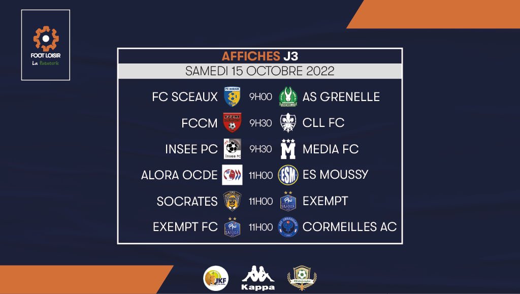 mediafootclub's tweet photo. 🚨JOURNÉE 3️⃣🚨

⚽️ #INSEEPC 🆚 #MediaFC

📅 Samedi 15 octobre 2022
📍 Parc des Sport Plaine Nord 
⌚️ 9H30
📺 https://t.co/oKSCAVli8h
📱 #IPCMFC 

Après deux victoires en autant de matchs, il nous faudra confirmer sur une pelouse qui ne nous réussit pas vraiment… https://t.co/bxaSdQRt1M