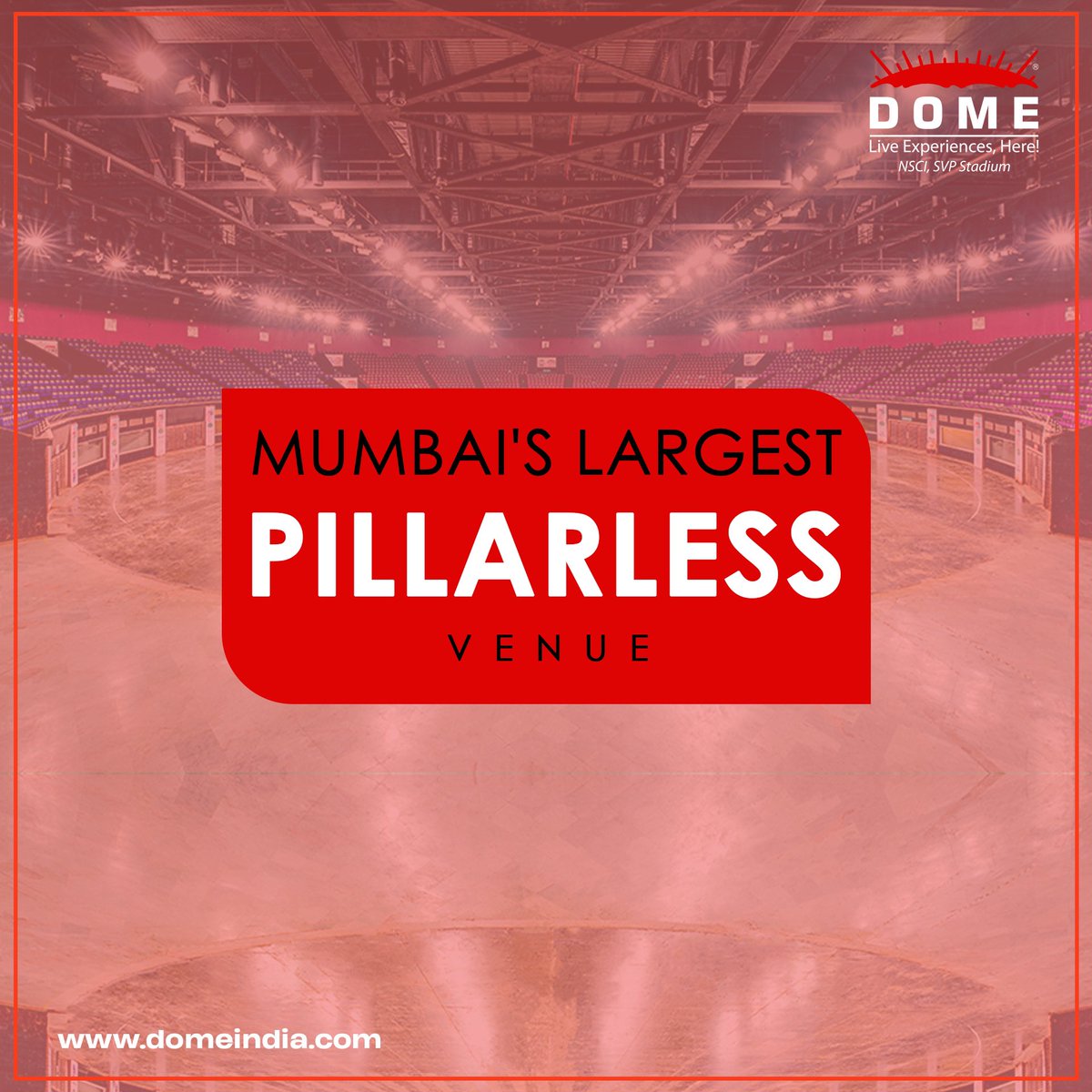 Dome_of_Ent's tweet photo. Mumbai’s largest pillar-less venue is back!

#domeisback

#domensci #dome #eventplanner #events #eventmanagement #festivevibes #entertainment #sports #weddingvenue #nscidome #exhibition #awards #award #mumbai #thingstodoinmumbai #venuedecor https://t.co/5GQZdsmscS