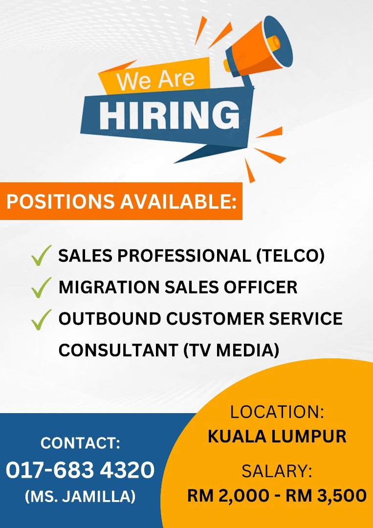 jamillazain's tweet photo. Hello connections,

We have several available vacancies in Kuala Lumpur.

Interested applicants kindly send your updated resume to jamilla@gkkconsultants.com

@apskillset_my @myjobvacancyy @kerja_kosongMY @kerjakosong123 @KerjaOh @twt_kerja @sebarkerja @Oh_KerjaKosong https://t.co/HG9qgep5wK