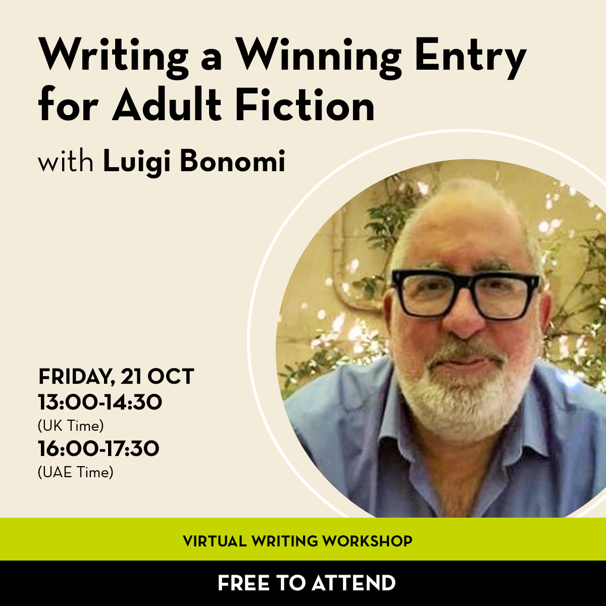 Writing a book is hard. Take the pain out of getting it published when you know what literary agents are looking for

Join our FREE workshop with international literary agent #LuigiBonomi as he walks you through approaching an agent to represent your work

zurl.co/IszP