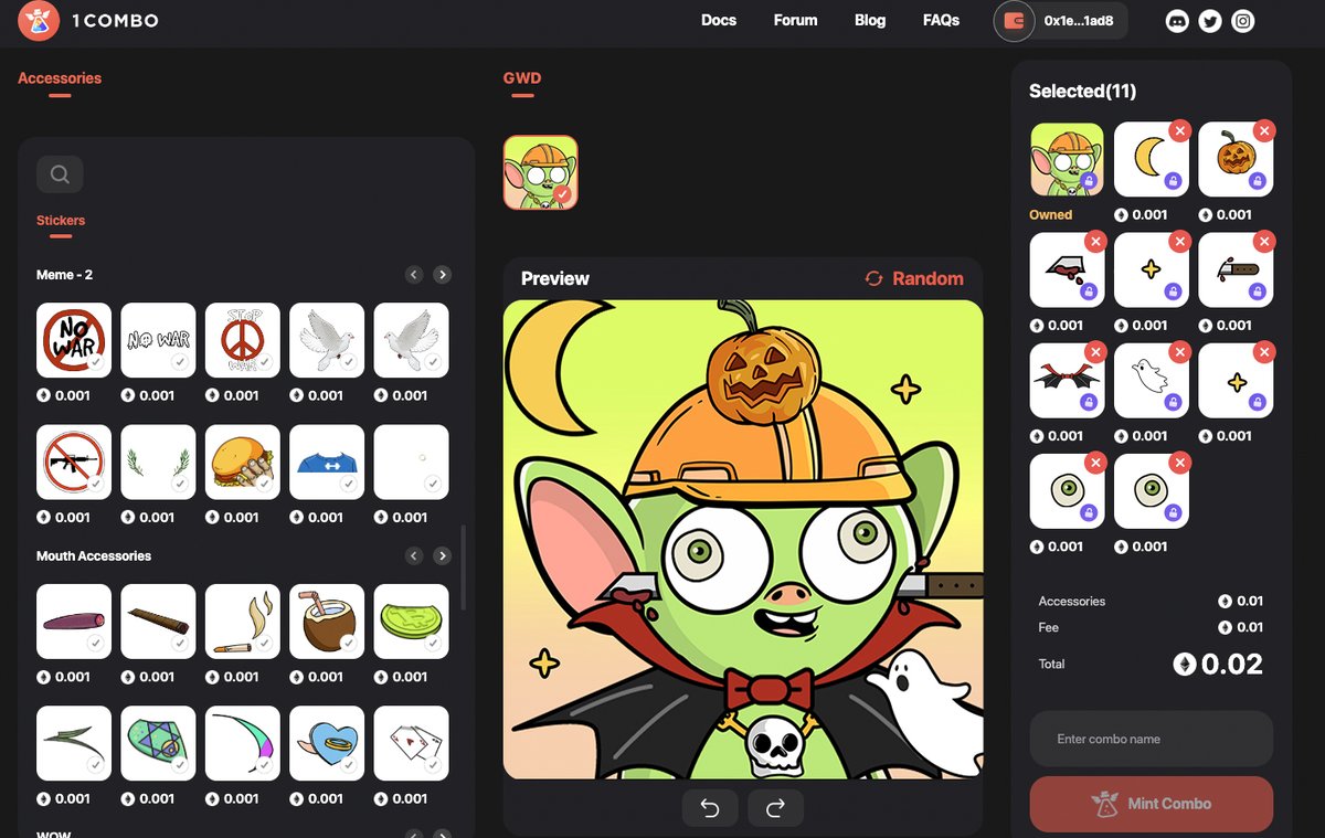 Official_1Combo's tweet photo. Whoop whoop! Is it spooky? 🎃 🎃 @WDoopsies 

Can't wait for #Halloween. Any #Whoopsies homies with me? Lets go! 👻👻

#whoopwhoop #NFT #Web3 #Metaverse #1Combo https://t.co/bnDahwO1d9