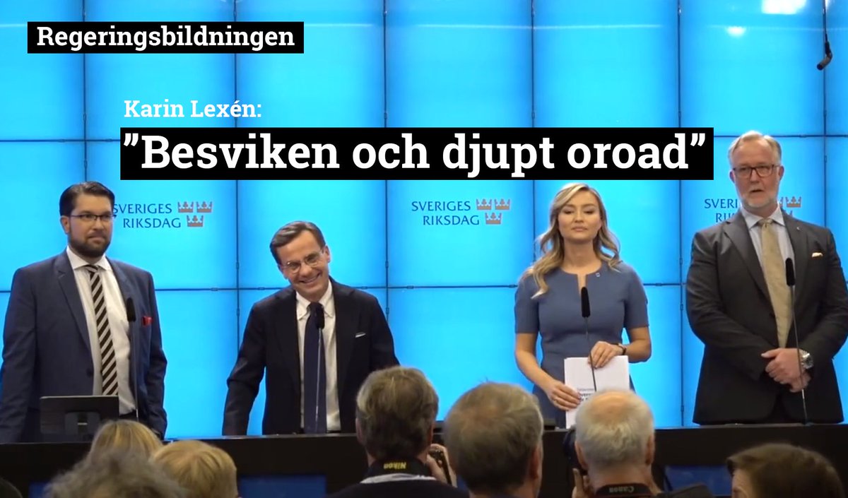 "Det är väldigt tunt med politik som tar itu med miljöproblemen, i stället riskerar problemen att förvärras med de åtgärder som läggs fram." Naturskyddsföreningen kommenterar den nya regeringens politiska program: 
via.tt.se/pressmeddeland… 

#svpol #tidöavtalet