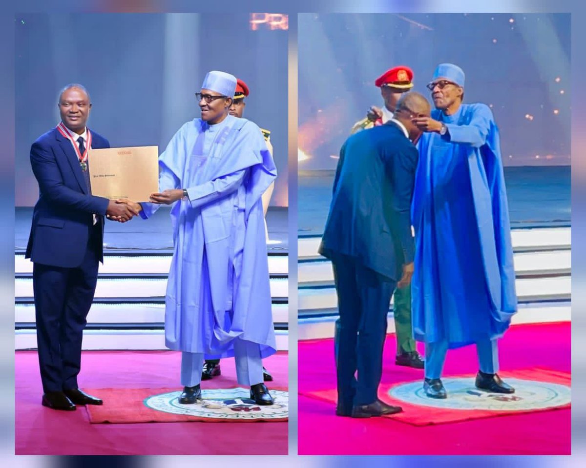I am humbled and honoured to have received the Nigerian National Honour namely Commander of the Order of the Niger (CON) conferred by H.E. President Muhammadu Buhari on Tuesday October 11th, 2022 at the International Conference Centre Abuja. I am