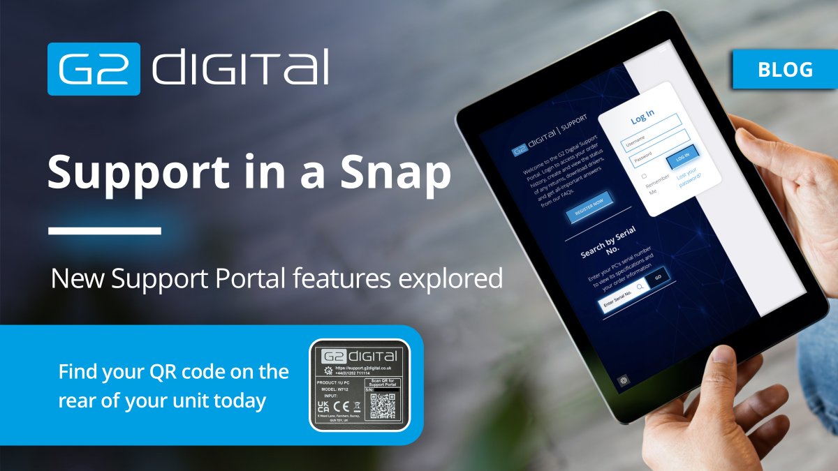 g2_digital's tweet photo. No call centres. No wait times – Scan the QR code on your G2 hub and log on to our support portal for 24/7 help. Find out more in our latest blog - https://t.co/XYk6SArpvm
#G2Digital #RackMount #RackMountPC #Workstation #support #techsupport https://t.co/KcQ7igVepC