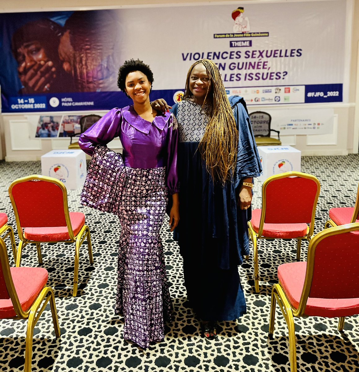 MariamTendou's tweet photo. Ce matin je suis honorée de répondre présente pour le @cjflguinee, club des jeunes filles leaders de #Guinee qui ouvre la 2nde édition du @ForumFille sur “#Violencessexuelles en Guinée: quelles issues?” Fière du leadership &amp; dynamisme de la Directrice Exécutive, @Kadiatoukonate9 https://t.co/bl2viTQY9I