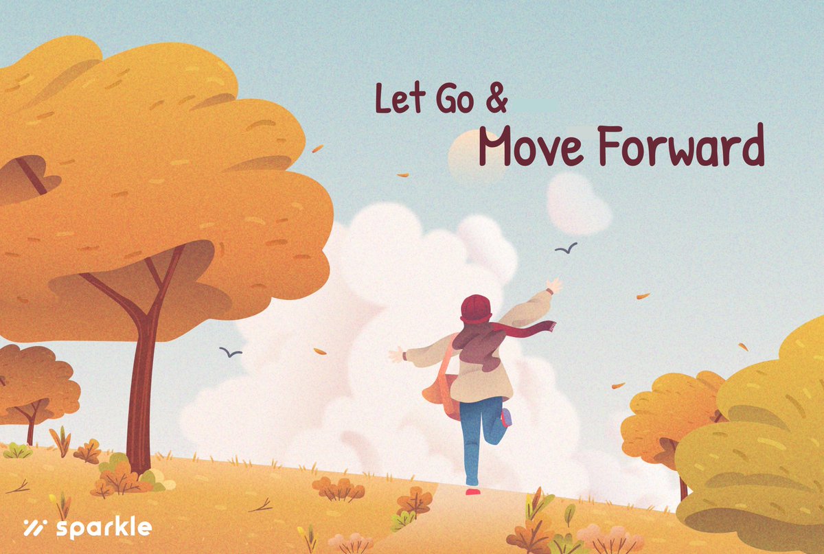 Stop stressing, let go &amp; move on. 🍁