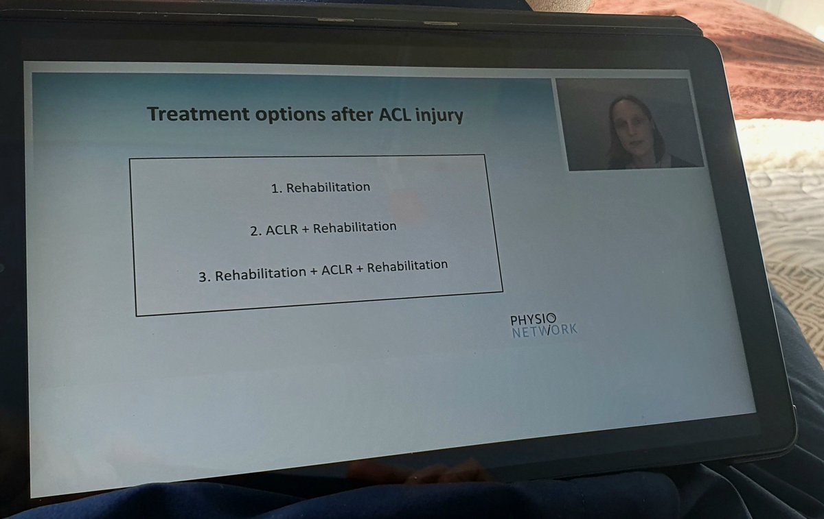 Treatment options after ACL rupture is not simply surgery or no surgery ⚠️ Might be best described as 1. Rehab 💪 2. ACL Repair🦵 + Rehab 💪 3. Rehab 💪 + ACLR 🦵+ Rehab 💪 From @HegeGrindem great presentation on @PhysioNetwork