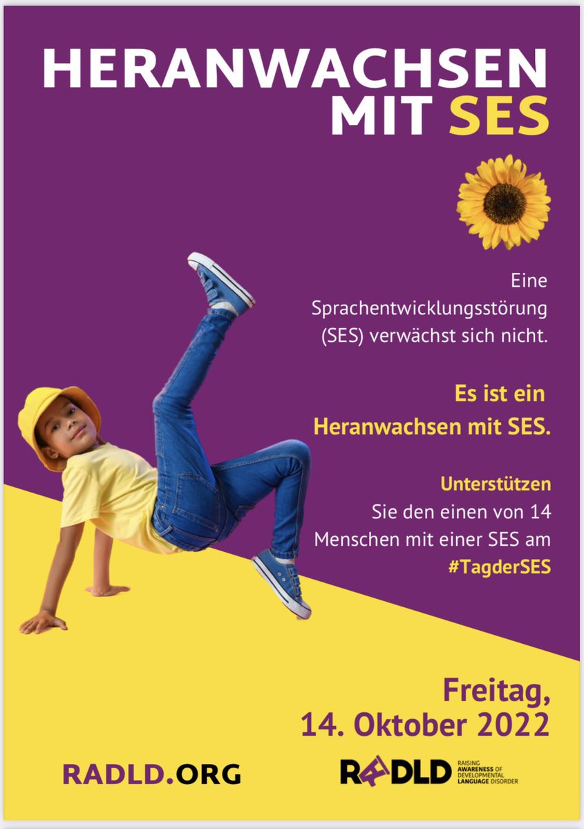 ZaukeSvenja's tweet photo. 💛Heute ist Tag der Sprachentwicklungsstörung #TagderSES 💜 https://t.co/ZlO7nvH1mL