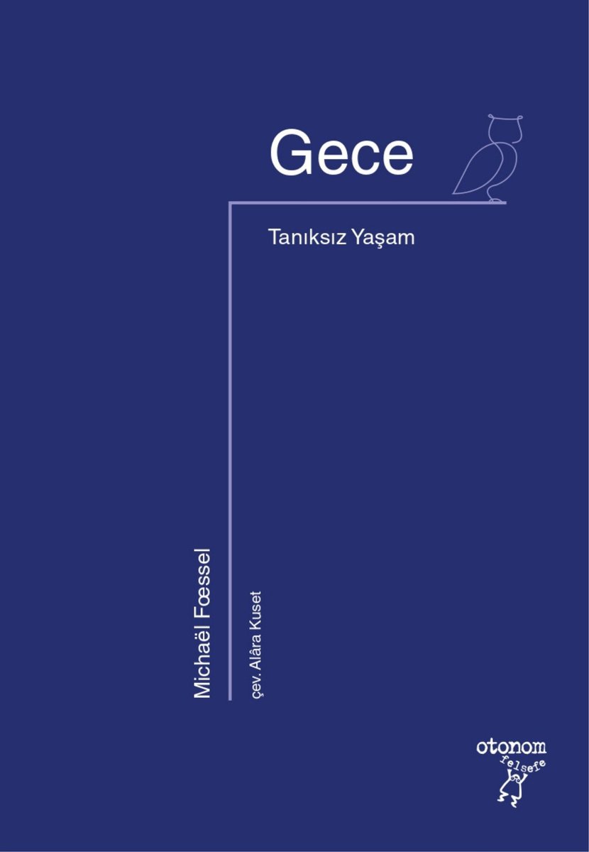 Gece, felsefi yaratıcılığımıza nasıl katkıda bulunur? Michaël Fœssel bu ilgi çekici çalışmasında, geceyi, gündüz kurulan hiyerarşilerin dışındaki yaratıcılıklara ve farklanmalara gebe felsefi bir süreç olarak ele alıyor. Çeviri: Alâra Kuset @otonomyayin bit.ly/3yFSNfC