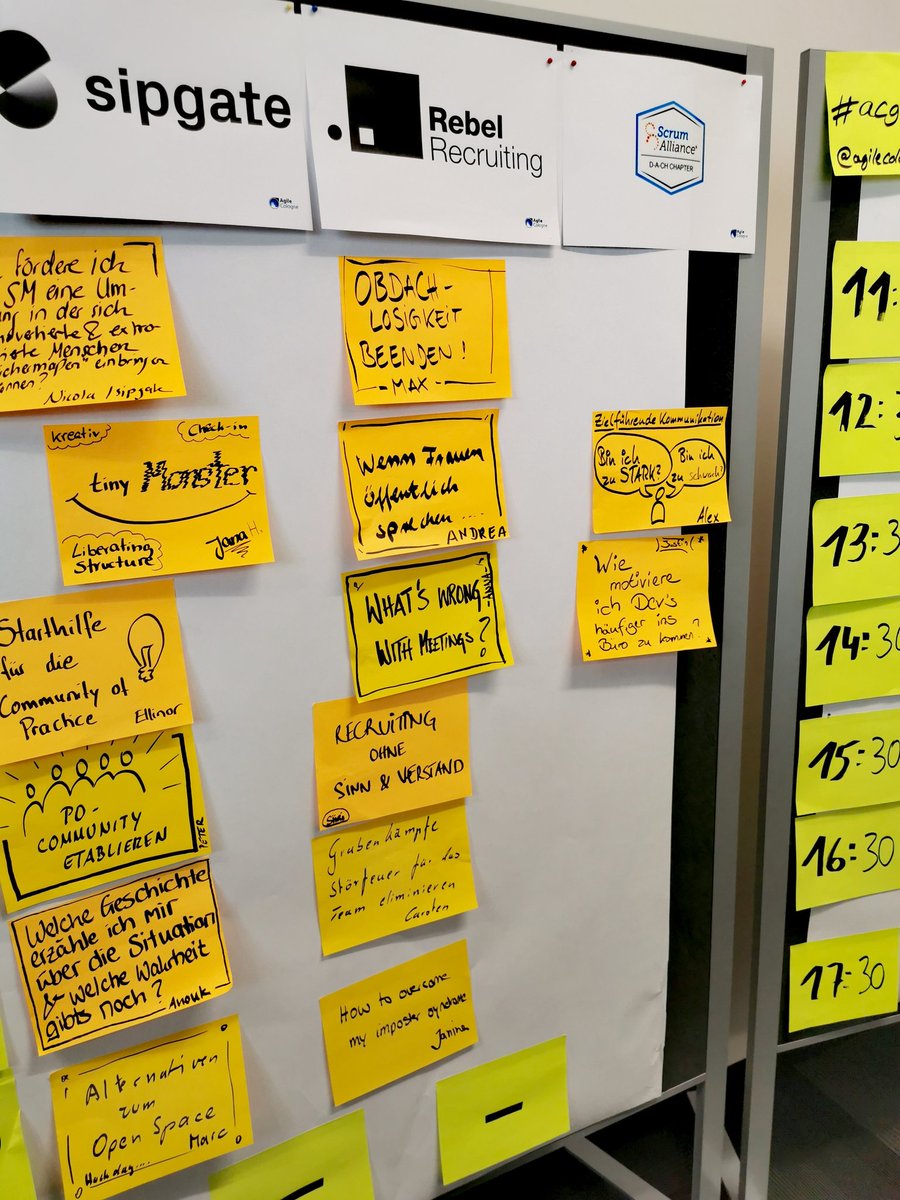 Falls ihr nen Plan braucht, was bei uns so los ist 🚀 @agilecologne

#acgn13 #agilecologne