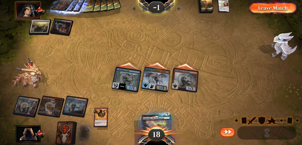 3° Turn, with Mulligan at 5.