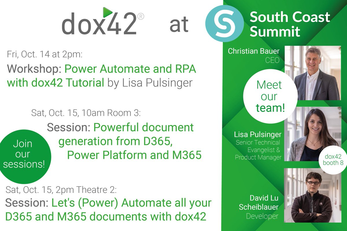 dox42's tweet photo. It's begun here in Southampton at South Coast Summit 2022 - and it's awesome already!#scs2022 

#dox42 is here too, join our tutorial today or one of the 2 sessions tomorrow! And visit us at our booth - We look forward to meeting you! https://t.co/KT9SjRnvez