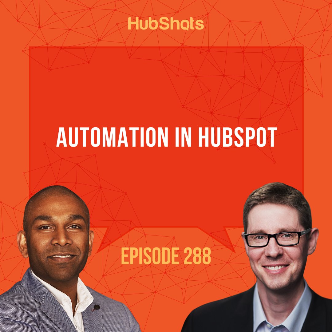 HubShots's tweet image. ICYMI! Check out the latest HubShots Episode 288! 📻

In this episode, Craig and Ian we dive into workflows, automation and attribution, automation journey and more! 

Full show notes available at: hubs.ly/Q01pMsPk0

#HubShots #HubSpot #Marketing