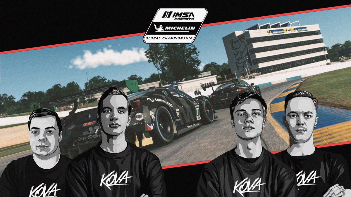 @IMSA Esports @MichelinRaceUSA Global Championship starts this sunday 🔥 #KOVA lads are on the job, ready to go 💥 #7 @MattiSipila3 & @_AnttiAhola operate the #BMW #77 @TuomasTahtela & @oskaririnne1 in the #Ferrari imsa.com/news/2022/10/1… 🗞 #KOVA #esportsfi #simracingfi