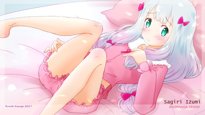 実はオレの支部のブクマ第一位で唯一4桁に乗っているのがエロマンガ先生のこの絵なのです。自分でもなぜかは分かりません。 