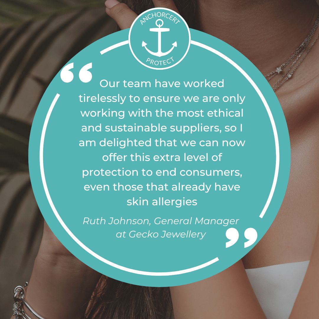 We're excited to be working with <a href="/Gecko_Jewellery/">Gecko Jewellery</a> ! Following 12 months of intensive testing, all of their brands are now AnchorCert Protect approved &amp; are certified safe against all known metal allergies. Find out more about our brand and retail partners anchorcertpro.co.uk/brand-retail-p…