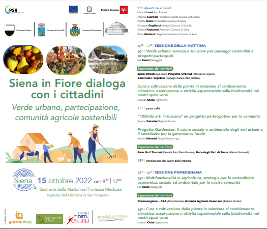 AnciToscana's tweet photo. Domani alla Fortezza Medicea del @ComuneDiSiena il nostro convegno "Siena in Fiore dialoga con i cittadini: #verdeurbano, progetti partecipativi, #sostenibilità delle comunità agricole"
#vivai #agricoltura #innovazione
@MattBiff @simonegheri @regionetoscana @casini_roberta https://t.co/WGb84qGrRl