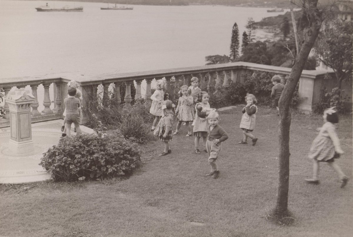 It’s Flashback Friday! 
Each Friday we will be sharing a photo from our archives, celebrating Kincoppal-Rose Bay's rich history.
This picture features kindergarten students playing at Barat Burn in 1952.