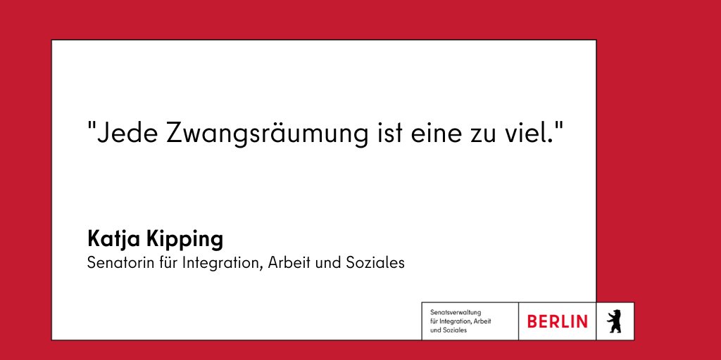 Sozialsenatorin <a href="/katjakipping/">Katja Kipping</a> und Justizsenatorin Dr. Lena Kreck bitten die Berliner Gerichte, Zwangsräumungen auszusetzen. Einkommensschwache Haushalte leiden besonders unter den steigenden Kosten. Zwangsräumungen verschärfen die soziale Not der Menschen und helfen niemandem.