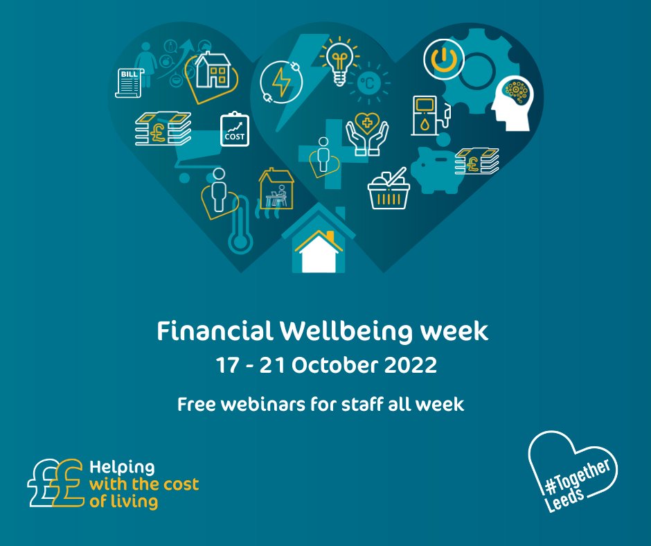 We're delivering Financial Wellbeing workshops throughout next week for our colleagues, with some being recorded to access later (and support avail at leeds.gov.uk/campaign/cost-…) - information and links on Insite and our colleagues Facebook group #TogetherLeeds #TeamLeedsBeWell