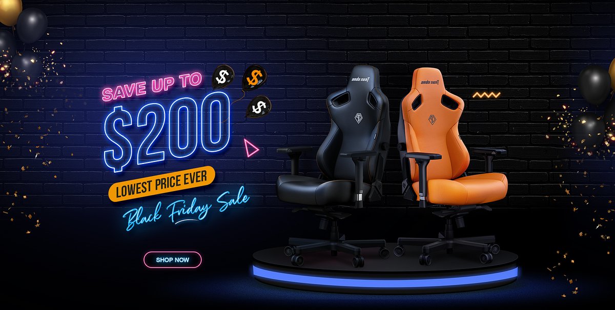 andaseatchair's tweet photo. ✅AndaSeat Holiday Season Promotion Is Ready For You!
‼️‼️Best #gamingchairs to buy in 2022 now save you up to 200$!
🎁🎁Upgrade your sitting experience with AndaSeat science-based ergonomic comfort now at https://t.co/7T13ZKCPhT
#Halloween #Thanksgiving #BlackFriday #CyberMonday https://t.co/q5gsmy18o1