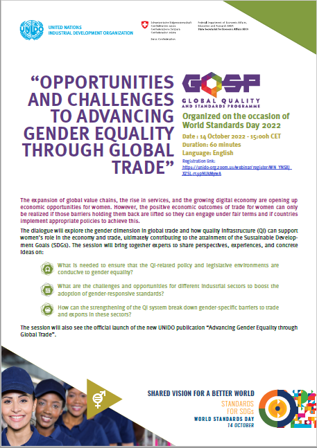 GQSPglobal's tweet photo. 🎉Happy #WorldStandardsDay 2022! 

Join us today @ 15:00 CEST for a webinar in celebration of the value of gender-responsive #standards for achieving the #SDGs.

Register here 👉 https://t.co/Nwlb2TMHlf

#GEEW #QI https://t.co/gNgrjy1HjF